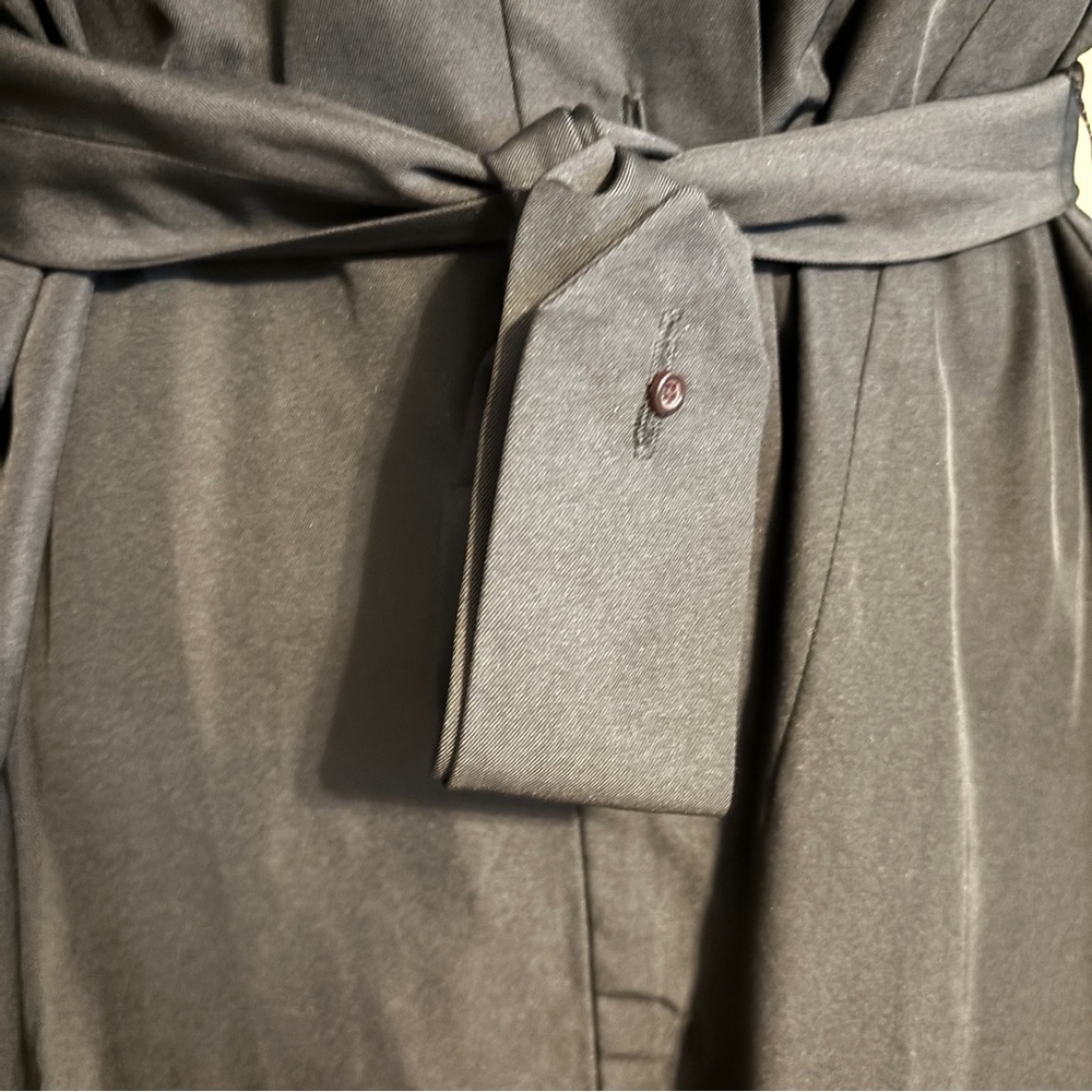 Chloe Navy Flared Belted Jacket - image 6